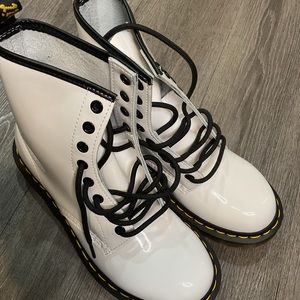 Doc Martens White patent women’s size 9